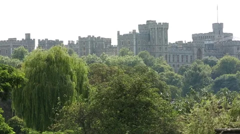 Windsor Castle The Round Tower England, GB Video stock 40688064