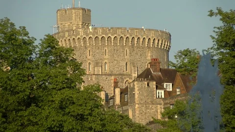 Windsor Castle - The Round Tower, England Video stock 89773237