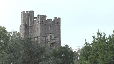Windsor Castle, Winchester Tower Stock Footage 292812194