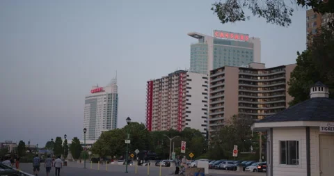 WINDSOR, ONTARIO, CANADA - MAY 30 2023: Caesars Palace Windsor Stock Footage 250495120