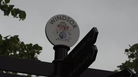Windsor sign 스톡 동영상 64801111