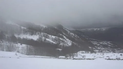 Windstorm in the high mountains Stock Footage 153280024