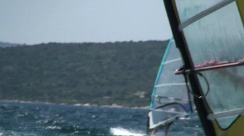 Windsurf action Stock Footage 496280