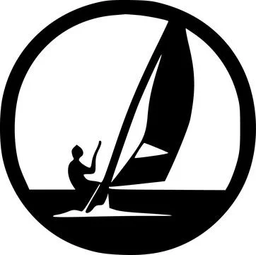 Windsurf icon vector symbol design illustration Stock Illustration