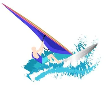 Windsurf Stock Illustration