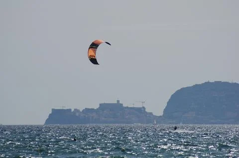 Windsurf in italy Foto stock