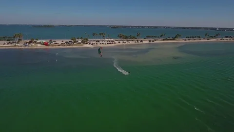 Windsurfer at the beach 스톡 동영상 70291447
