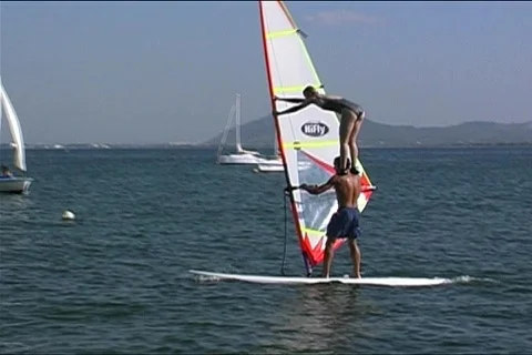 Windsurfer - NTSC Stock Footage 368816