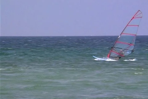 Windsurfer - NTSC Stock Footage 368888