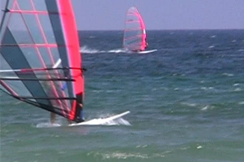 Windsurfer - NTSC Stock Footage 369077