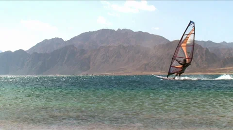 Windsurfers Stock Footage 34547626