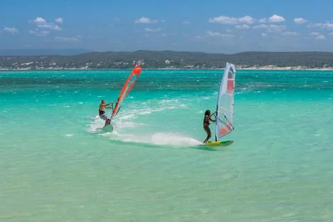 Windsurfers Stock Photos