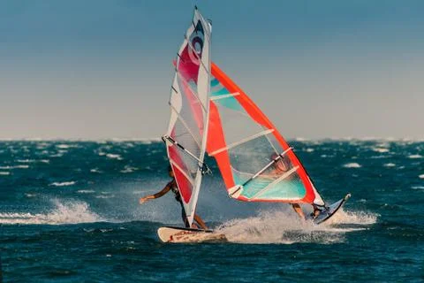 Windsurfers Stock Photos