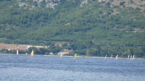 Windsurfers on Vacation Video stock 54898245