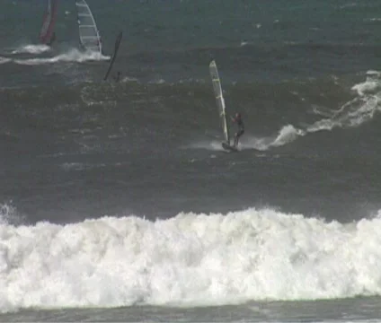 Windsurfing 21 Stock Footage 356916