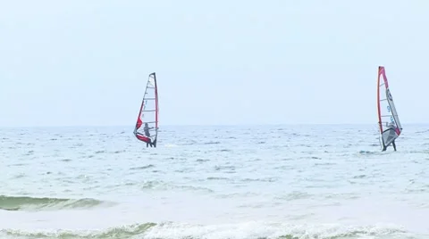 Windsurfing Stockbeeldmateriaal 7737713