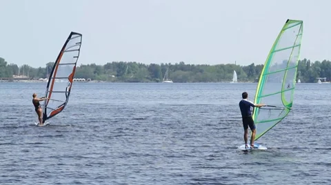 Windsurfing Stock Footage 8551360