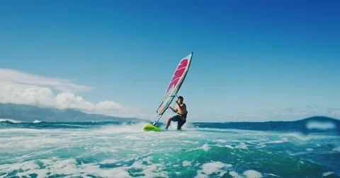 Windsurfing Stock Footage 81547185
