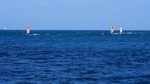 Windsurfing Stock Footage 85842261