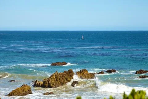 Windsurfing in Malibu Stock Photos