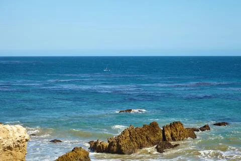 Windsurfing in Malibu Stock Photos