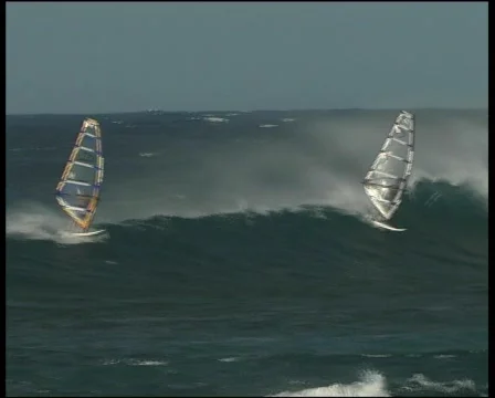 Windsurfing maui 3 Stock Footage 66556