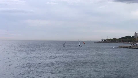 Windsurfing people Stock Footage 144815830