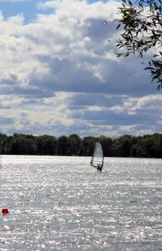 Windsurfing Foto stock