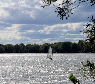 Windsurfing Foto stock