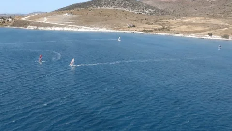 Windsurfs In Cesme Stock Footage 202688053