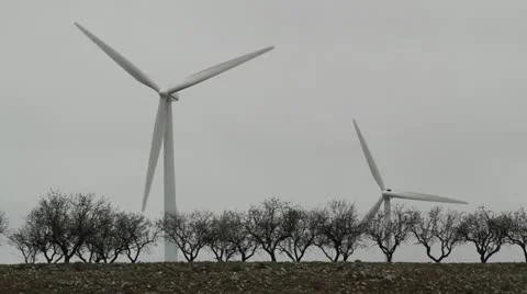 Windturbines Stock Footage 22113348