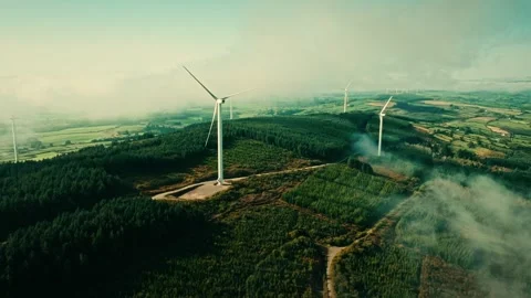 Windturbines1 Video stock 324496844