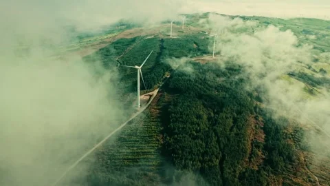 Windturbines3 Video stock 324496774