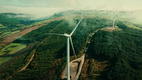 Windturbines7 Video stock 324496966