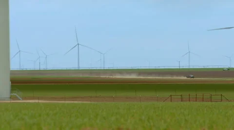 WindTurbineTrucks Stock Footage 50416256
