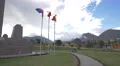 Windy afternoon at the Middle of the World monument in Ecuador 4k or 4k+ Resolution