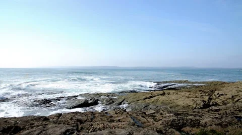 Windy Atlantic ocean, Ireland Stock Footage 45317201
