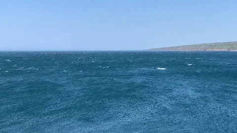 Windy Bay of Fundy Stock Footage 242428167