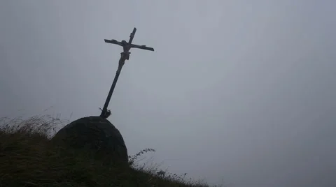 Windy Crucifix Stock Footage 45434279