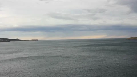 Windy day in the Cantabrian coast Stock Footage 236798474