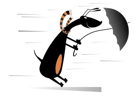 Windy day Stock Illustration