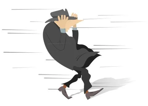 Windy day Stockillustratie