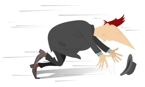 Windy day Stock Illustration