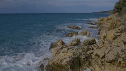 A windy day at sea Stock Footage 144468074
