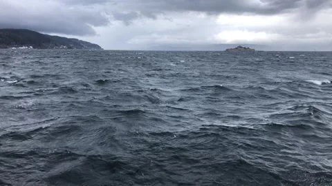 Windy day at sea 動画素材 292484375