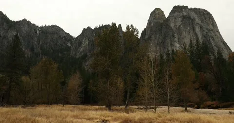 Windy day in Yosemite Stock Footage 145036762