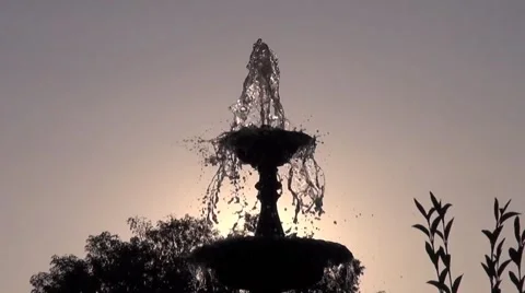Windy fountain Video stock 42171149