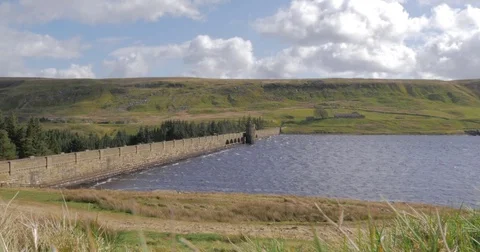 Windy Lake Dam Stock Footage 74584125