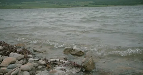 Windy Lakeside Stock Footage 263921735