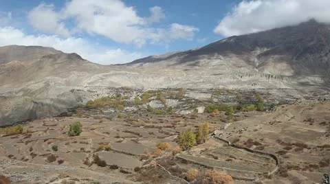 Windy landscape of Mustang. Stock Footage 22250901